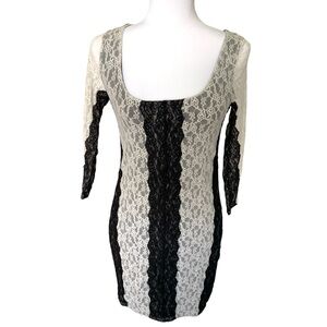 Victoria’s Secret Size S Black White Lace Dress